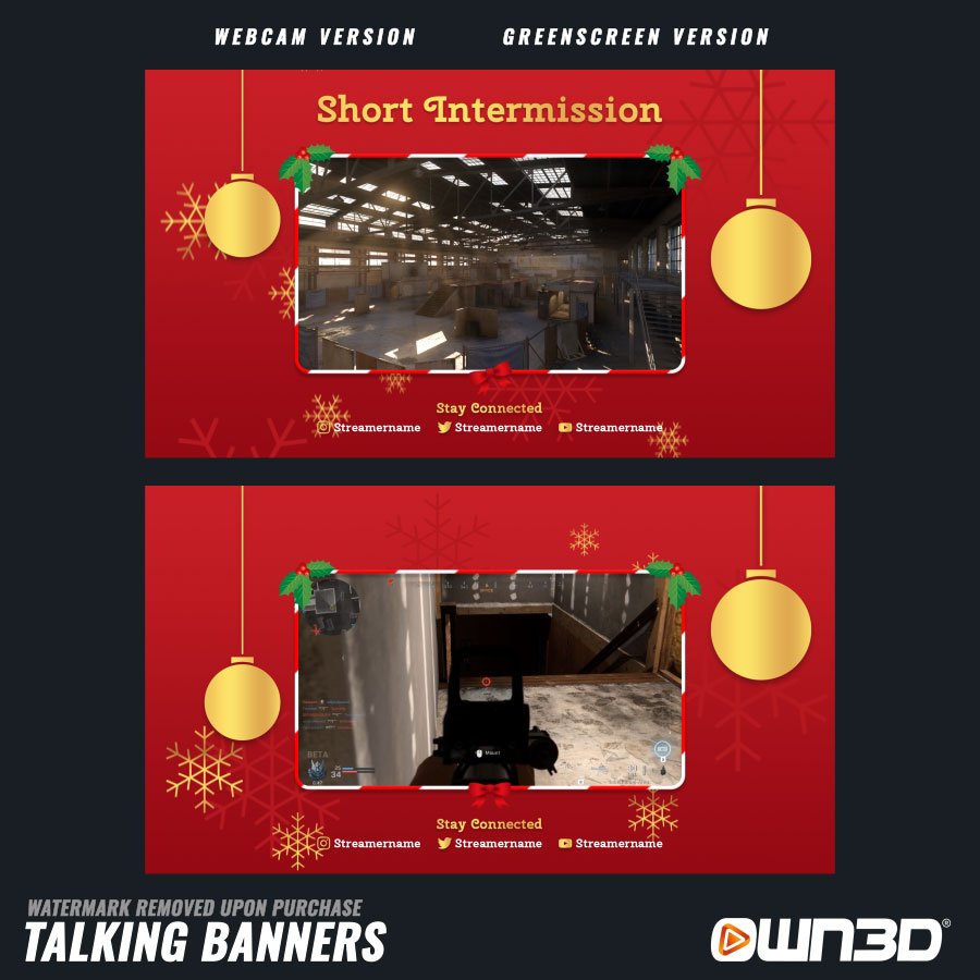 Xmas Talking Screens / Overlays / Banners