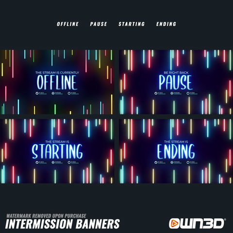 ChristmasLights Intermission Banner - Offline, Pause, Start & End ...