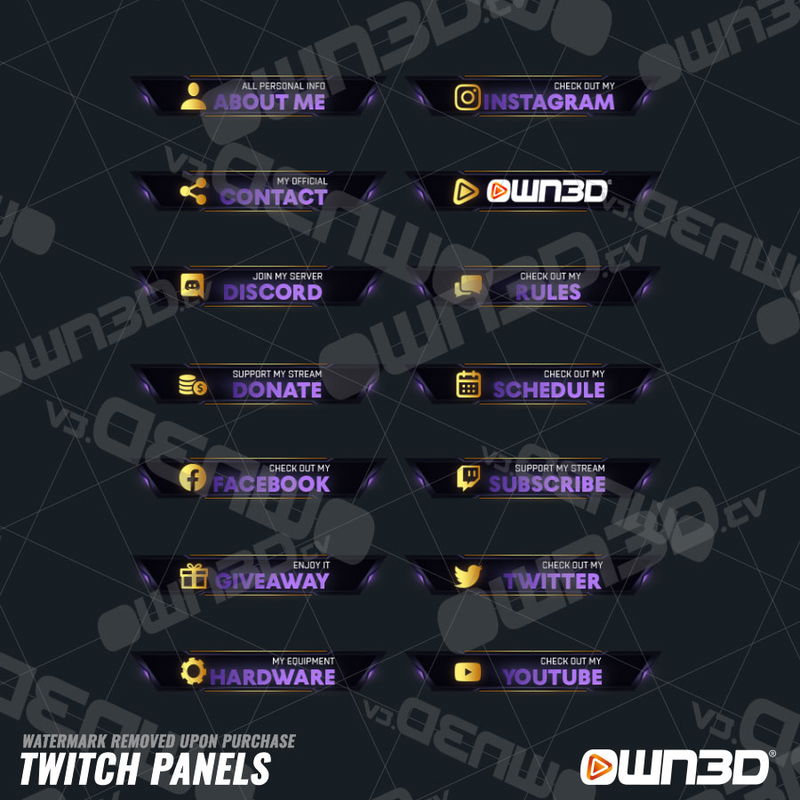 Elitex Twitch Panels - OWN3D