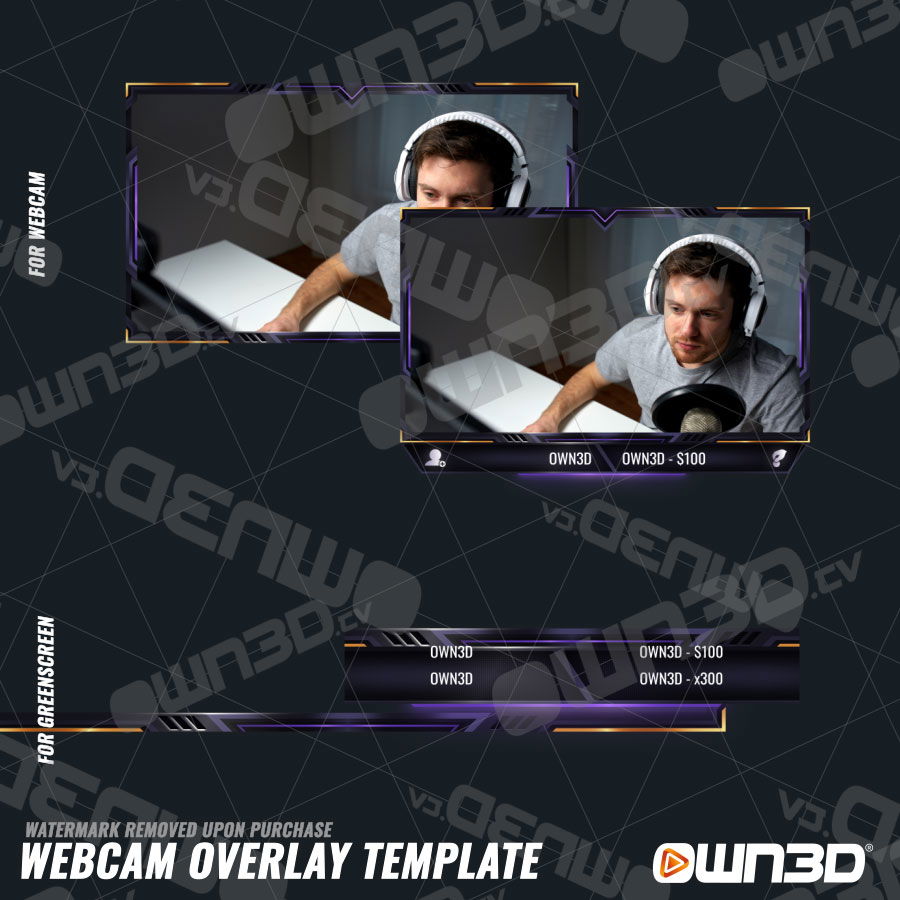 Consoles cam Overlays 1 Streamer Shop OWN3D
