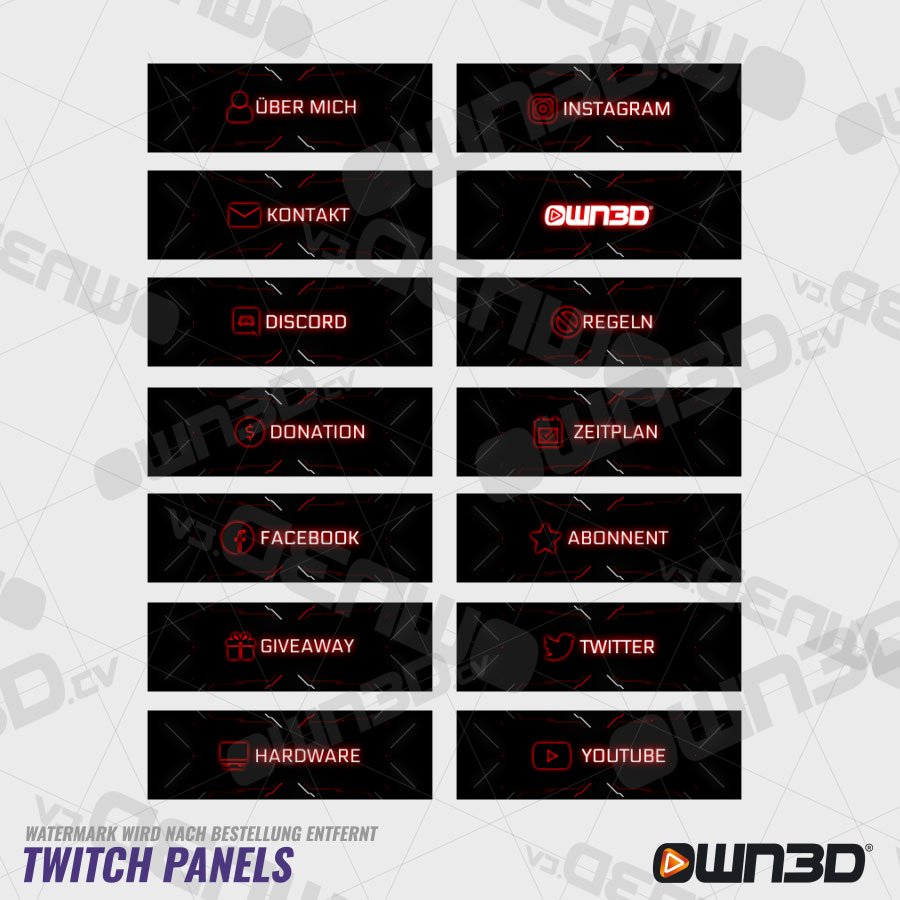 Darktech Twitch Panels