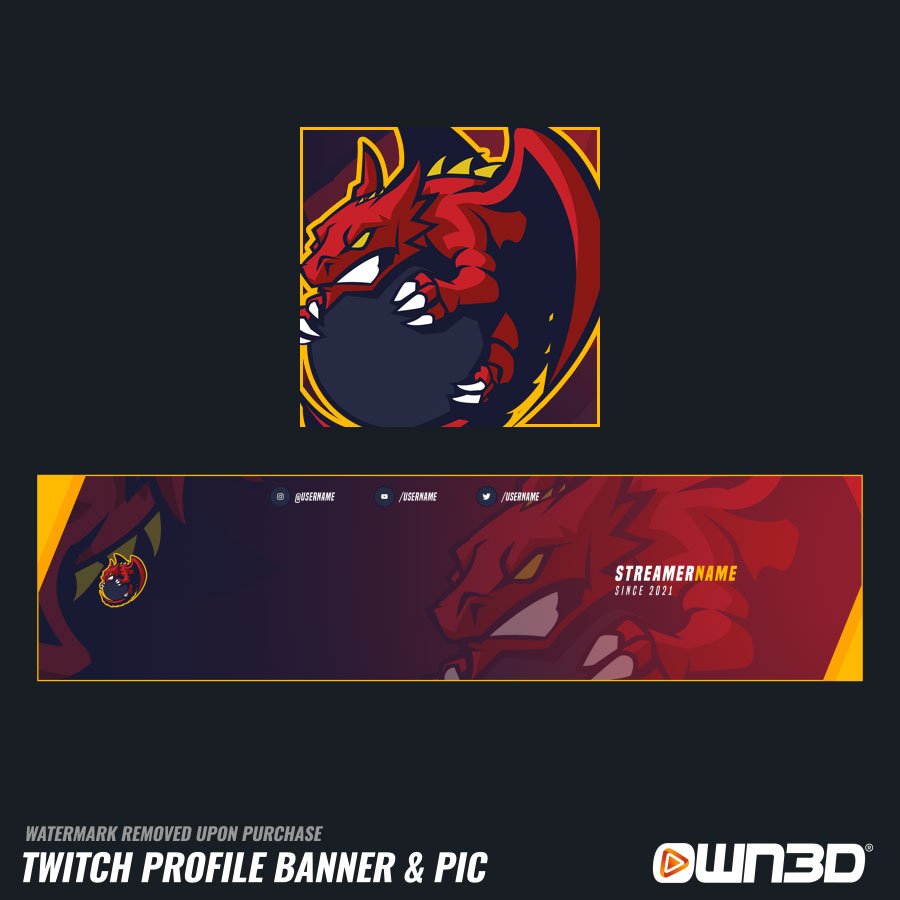 Dragon Twitch banners
