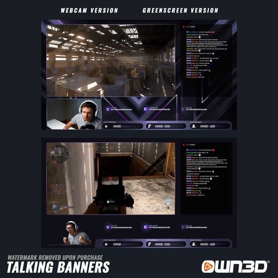 Rayden Talking Screens / Overlays / Banners