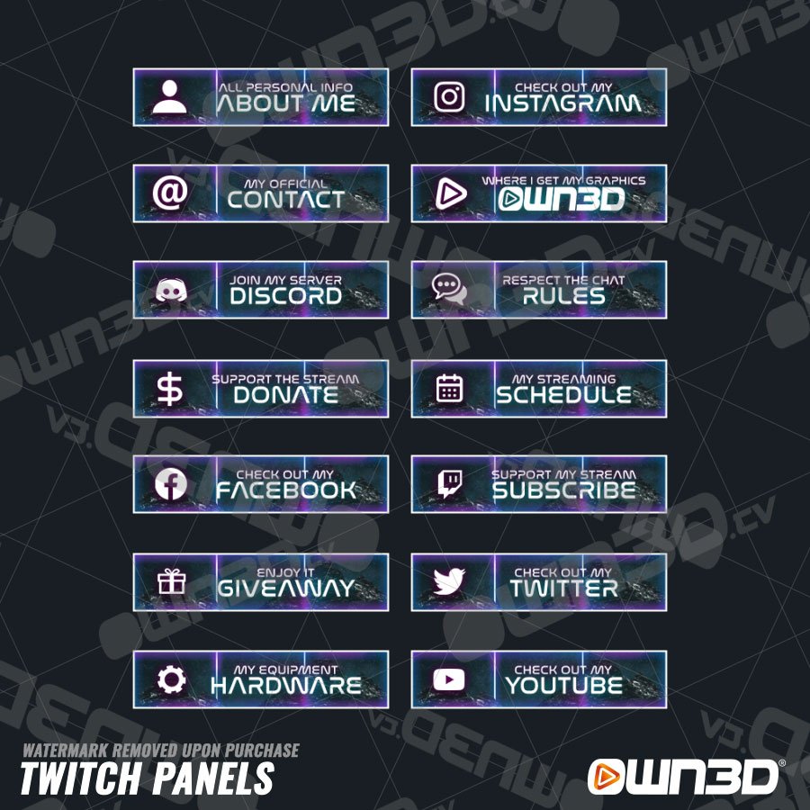 Synthrunner Premium Twitch Panels