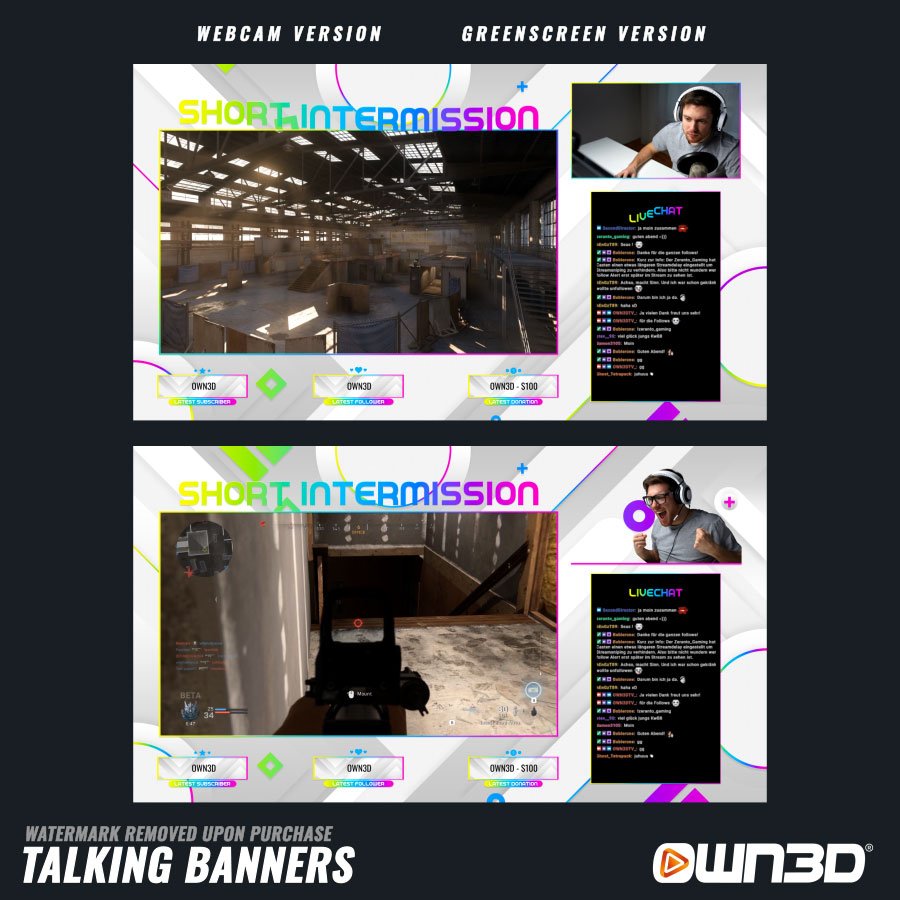 Chromatic Talking Screens / Overlays / Banners