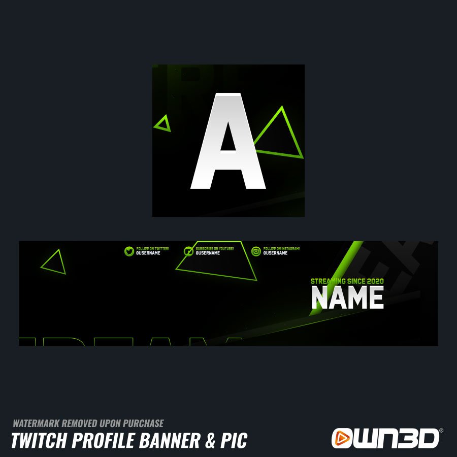 Striking Twitch banners