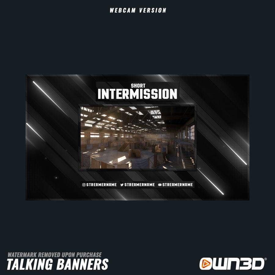 Create just chatting, intermission screen for twitch by