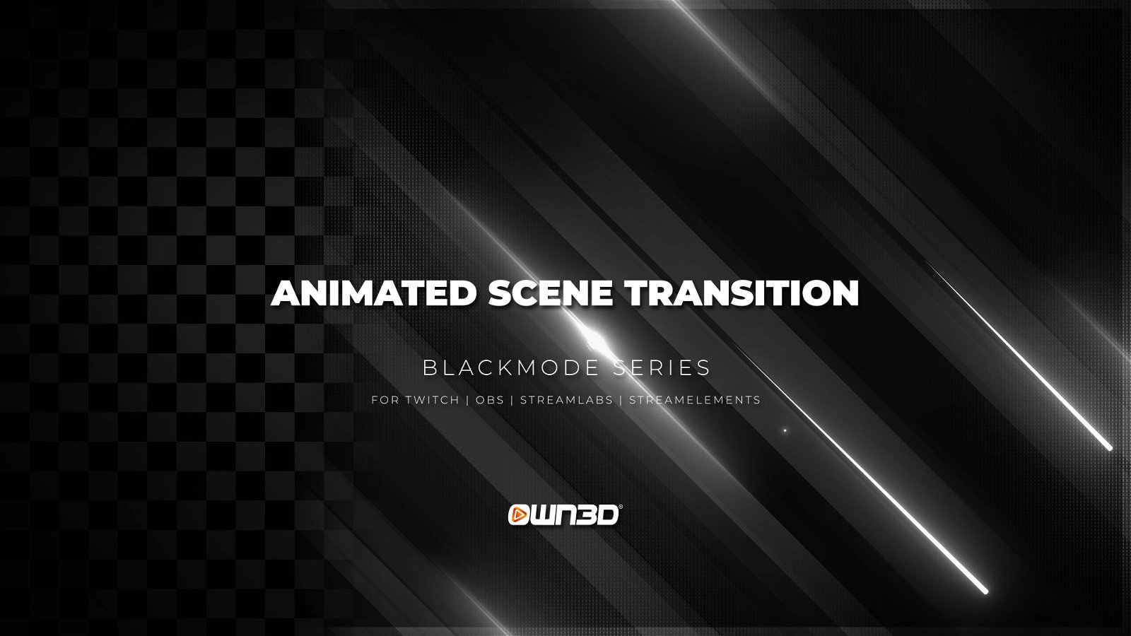 Blackmode Twitch Scene Stinger Transitions