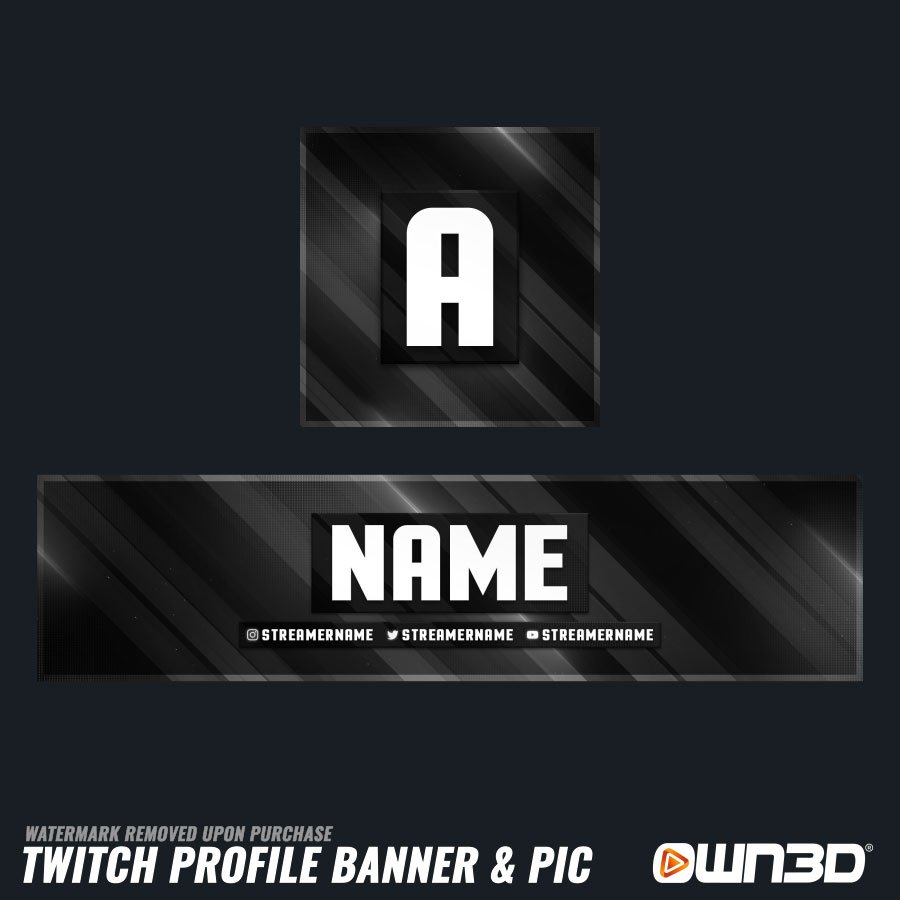 Blackmode Twitch banners
