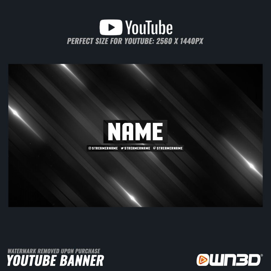 Blackmode Banner de YouTube