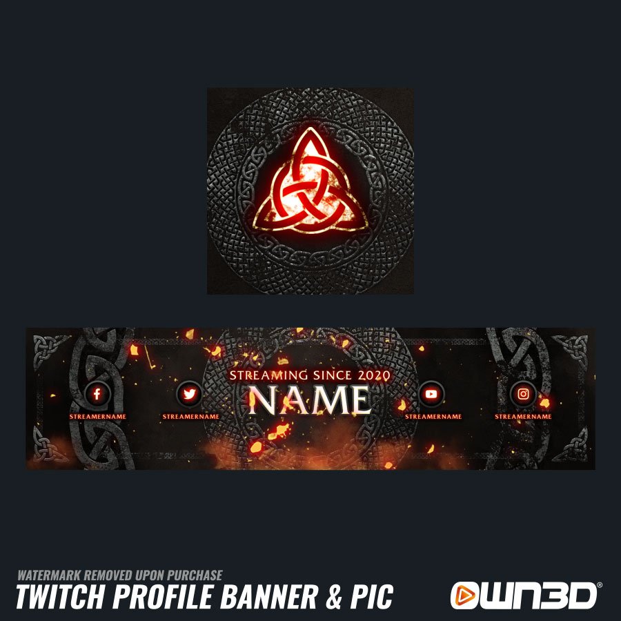 Celtic Twitch banners