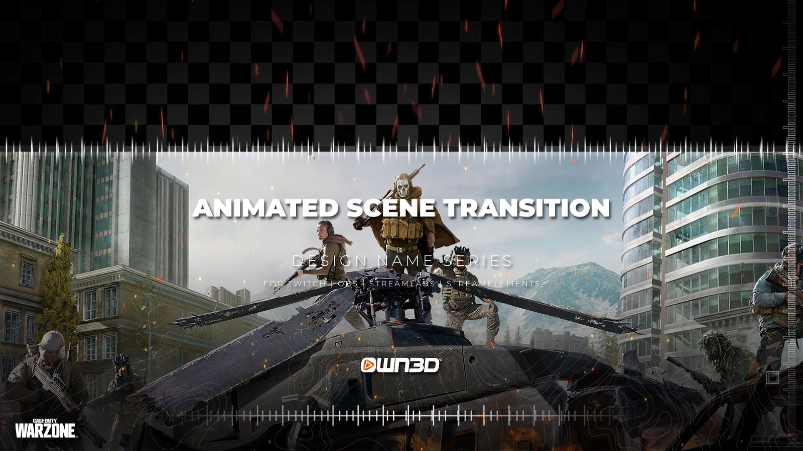 Call of Duty Frontline Escena de transición animada para Twitch