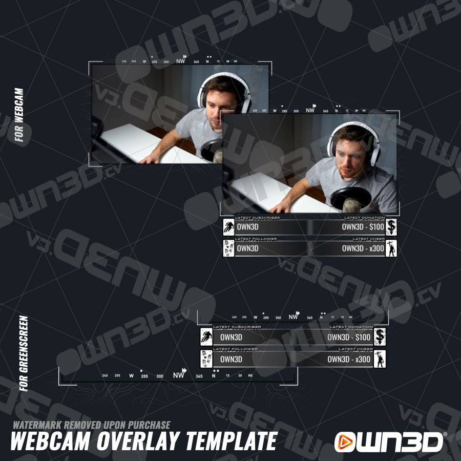 Call of Duty Frontline Webcam Overlays / Animated Cam Templates