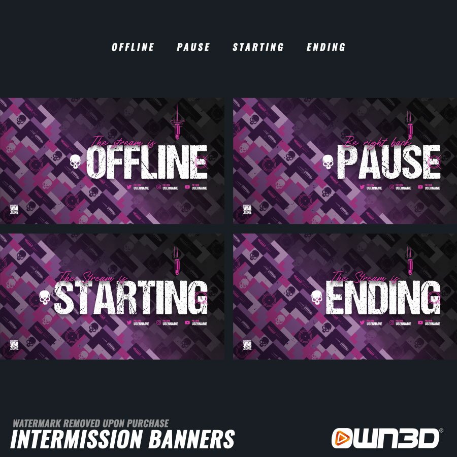 Call of Duty Headshot Offline-Banner & Start-/ Pause- & End-Screens