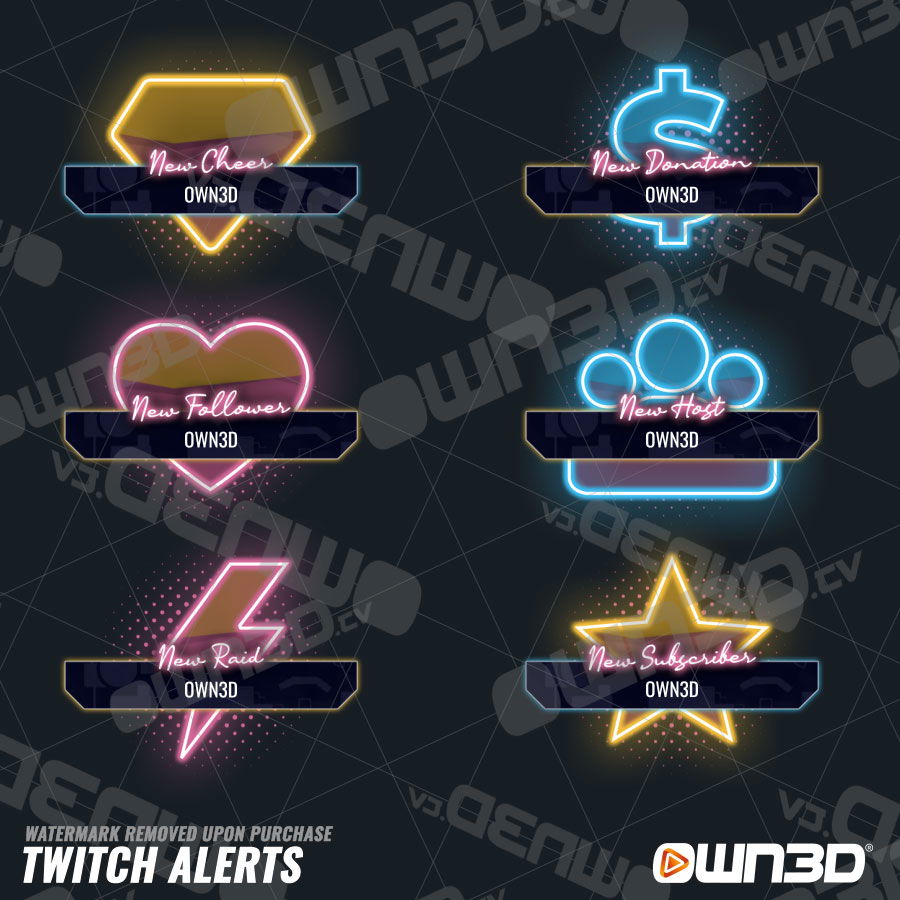 Call of Duty Neon Verdansk Twitch Alerts