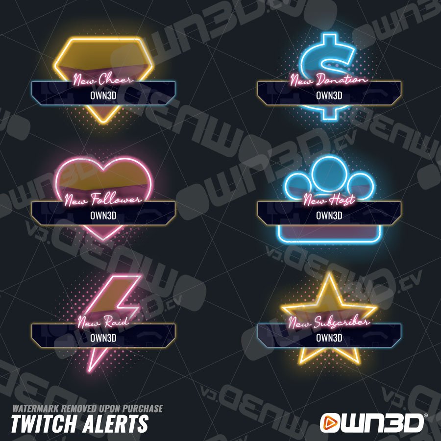 50 Premium Animated Twitch Alerts For Your Stream Own3d
