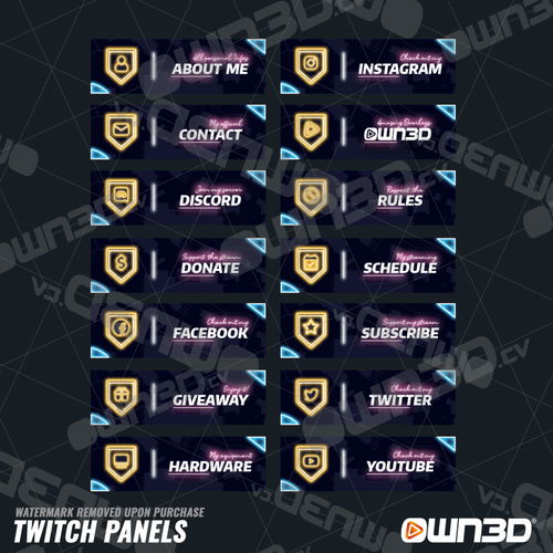 Call Of Duty Neon Verdansk Twitch Panels - Own3d