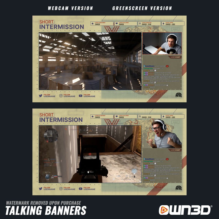 Call of Duty Top Secret Talking Screens / Overlays / Banners