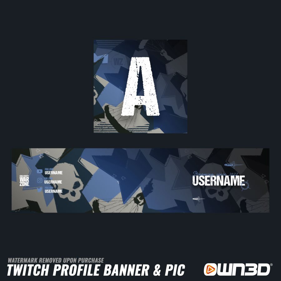 Call of Duty Cold Camo Banners de Twitch