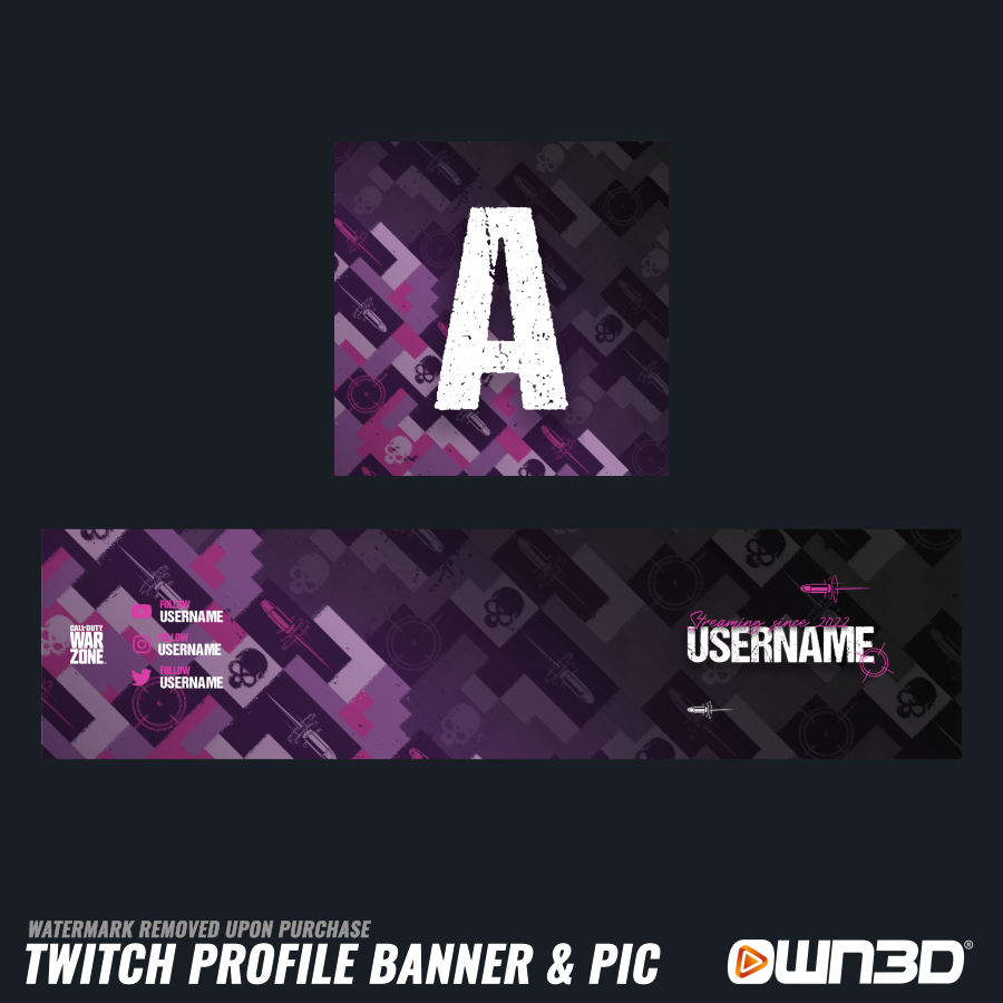 Call of Duty Headshot Twitch banners