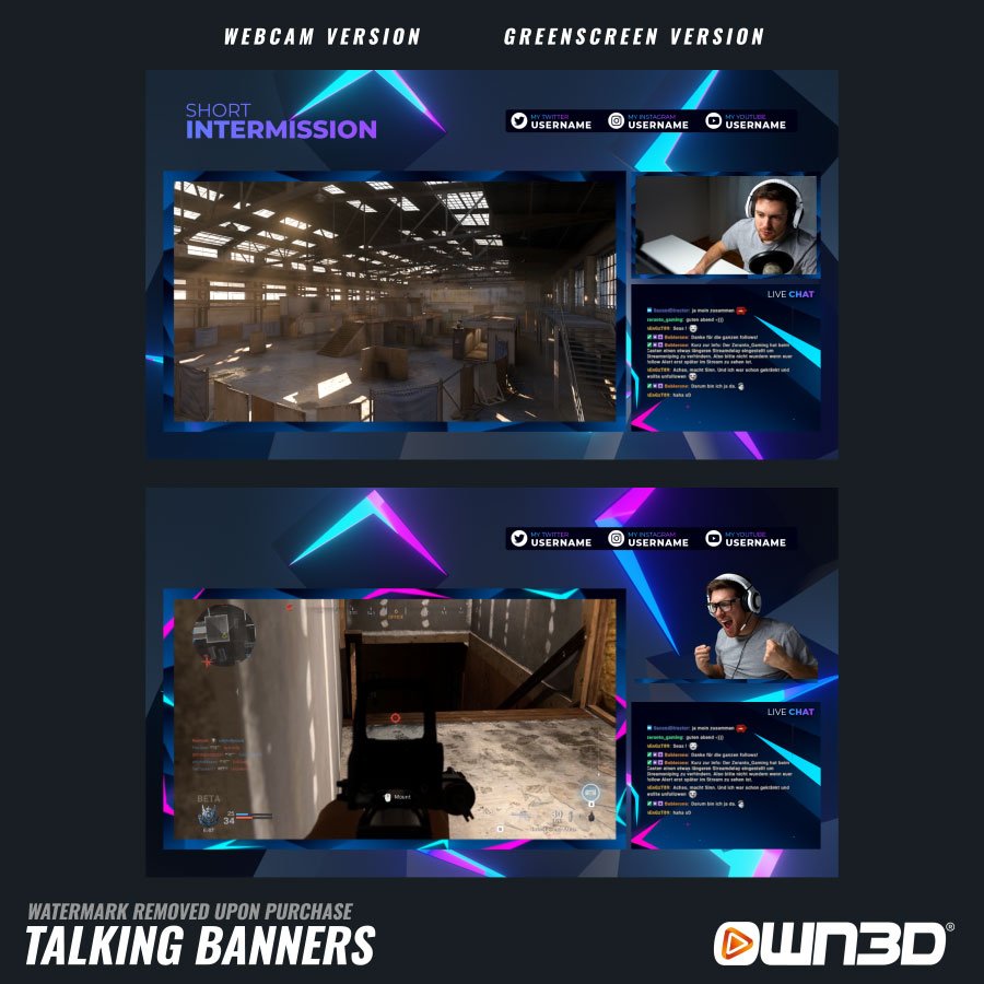 Lucent Talking Screens / Overlays / Banners
