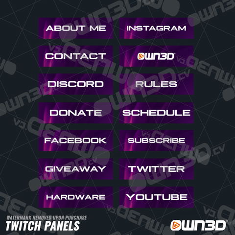 Minimalisticcircle Twitch Panels - OWN3D