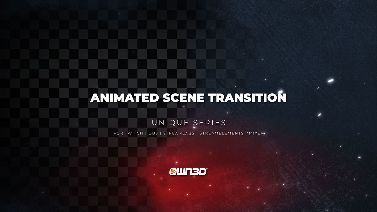 Unique Red Transiciones Stingers para escenas de OBS