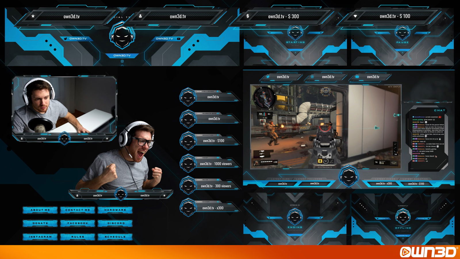 Just Chatting Overlays for Twitch,  & More! - OWN3D