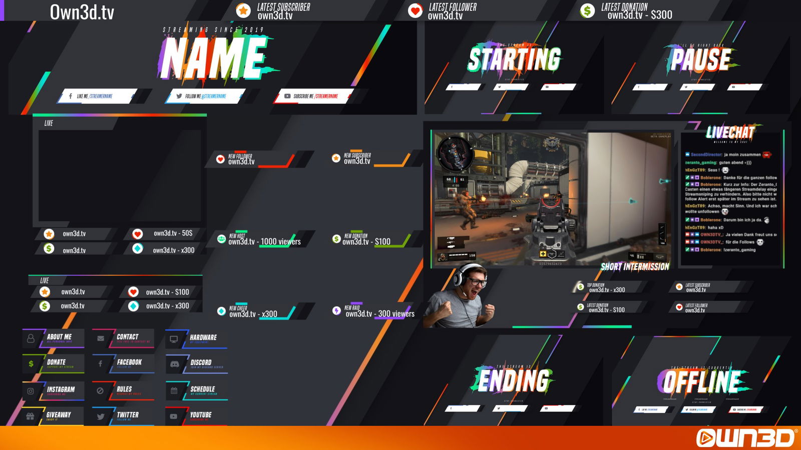 Call of Duty Stream Overlays for Twitch & More! - OWN3D