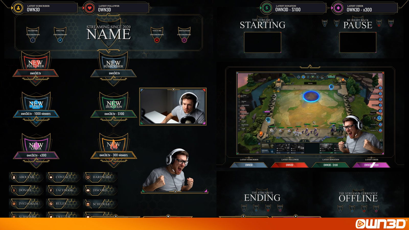 Teamfight Stream Overlay Package