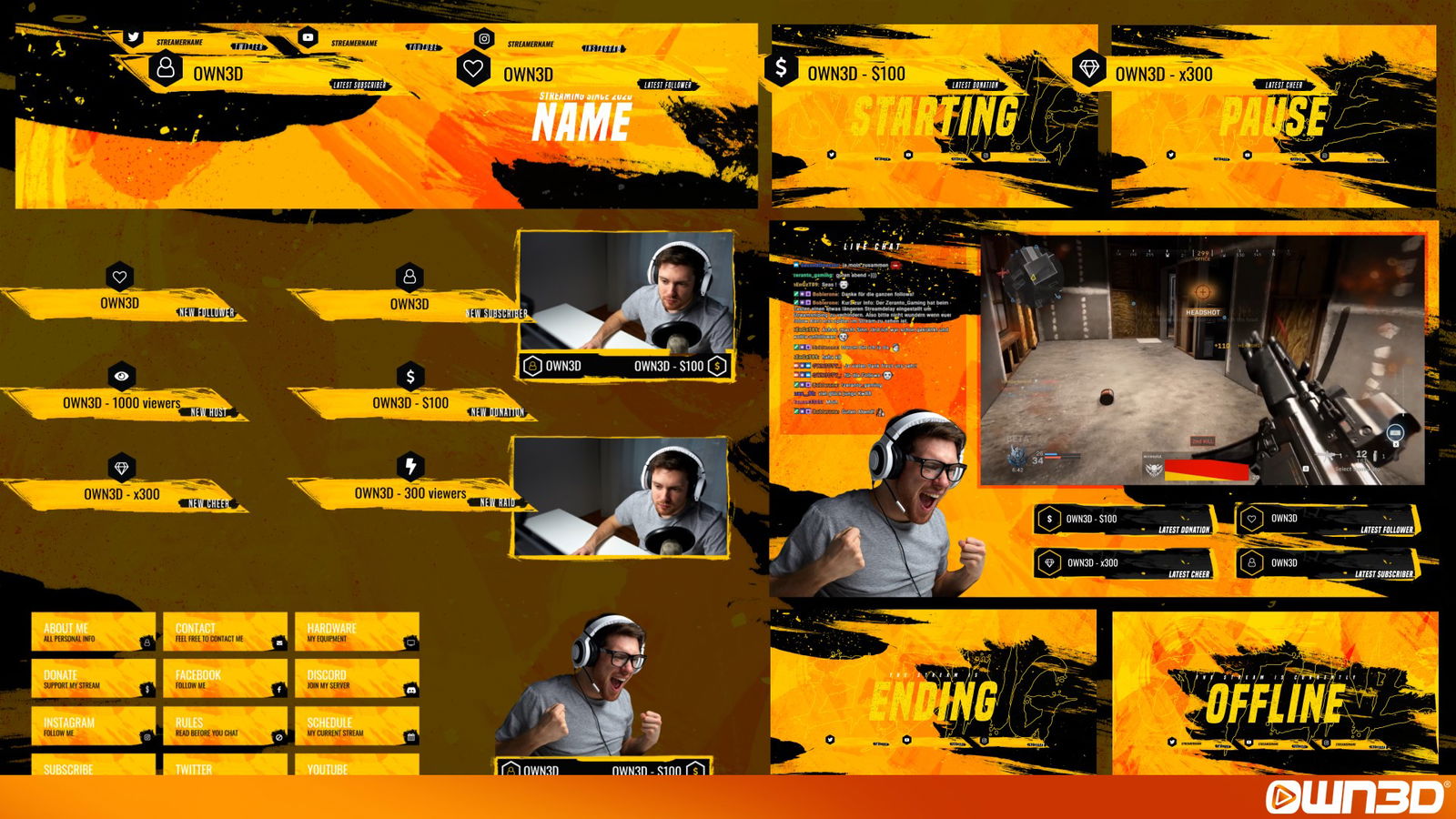 Twitch Streamer Community Discord Server Template INSTANT 