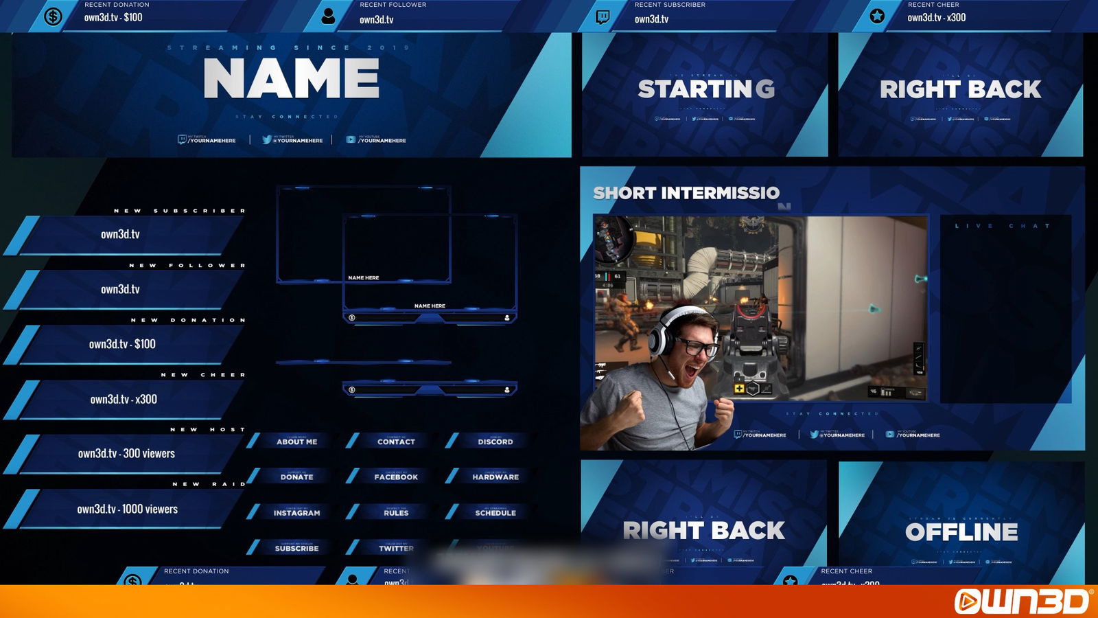 Warzone Overlay Just Chatting Animated Twitch  Facebook 