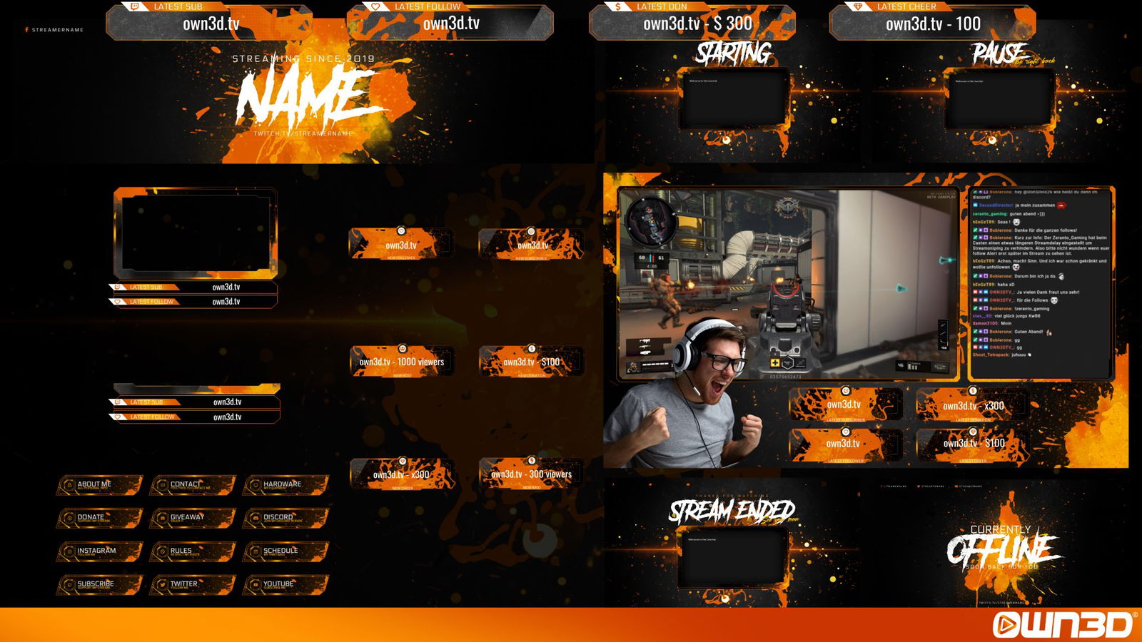 Call of Duty Stream Overlays for Twitch & More! - OWN3D