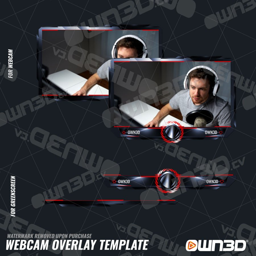 Titan Overlays webcam / Templates de cam animés
