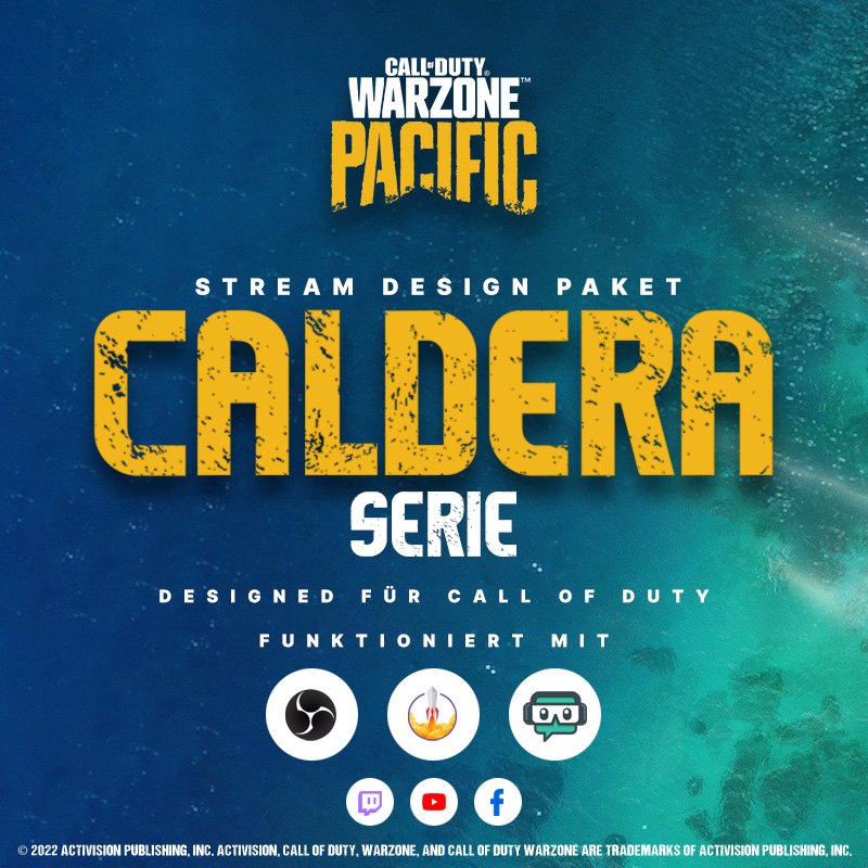 Call of Duty Caldera Stream Overlay Paket für Spiele