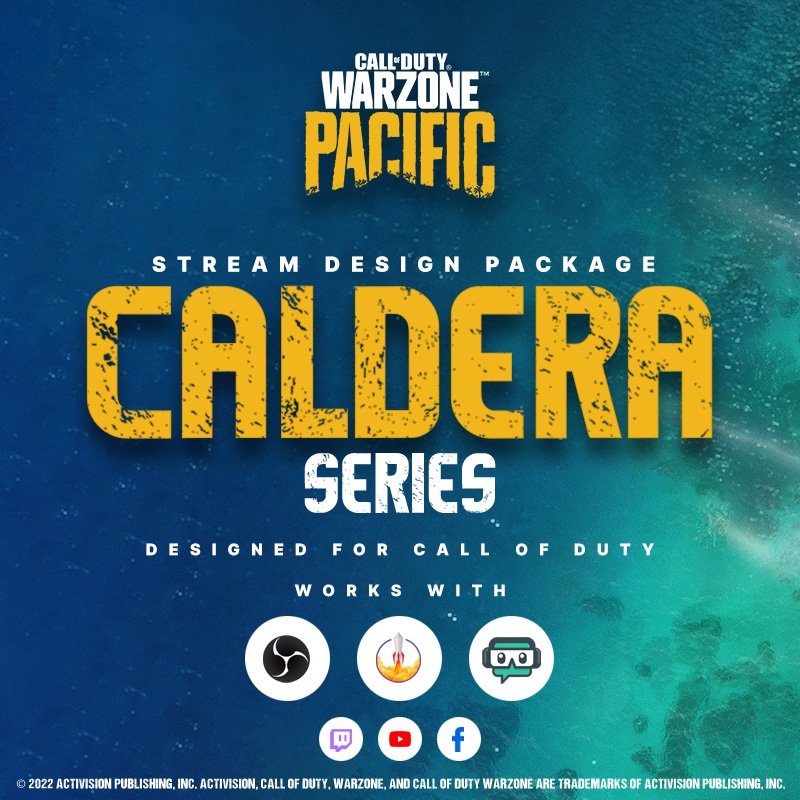 Call of Duty Caldera Stream Overlay Package for Games