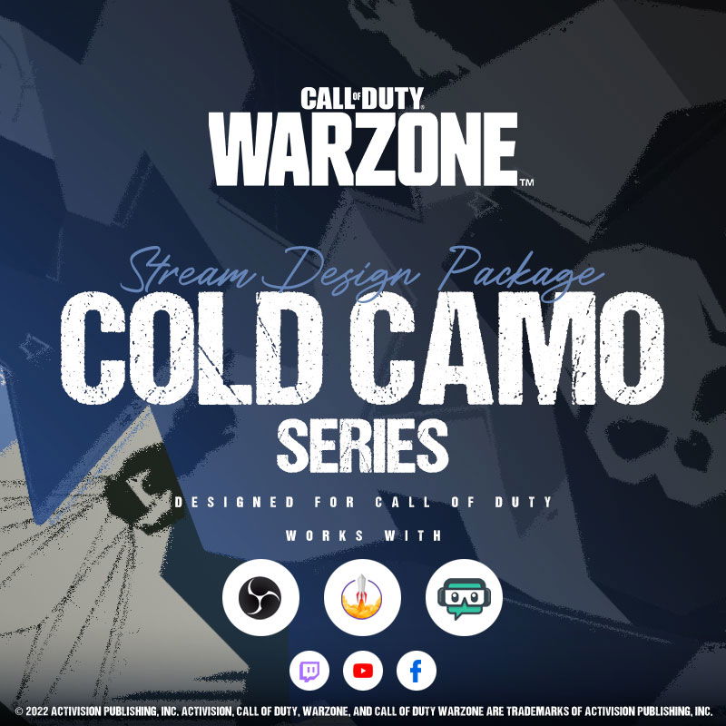 Official Call of Duty Cold Camo Stream Overlay Package