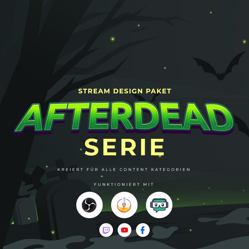 Afterdead Stream Overlay Paket für Events