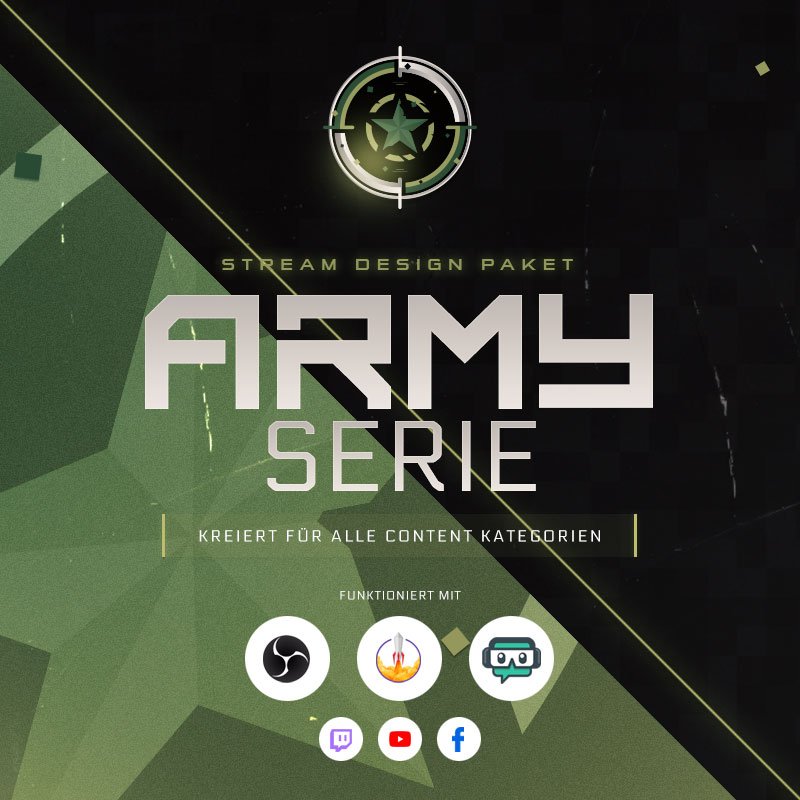 Army Stream Overlay Paket für CS:GO