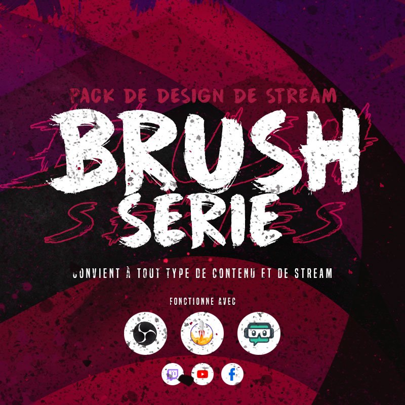 Brush Packs d'overlays de Stream pour LoL