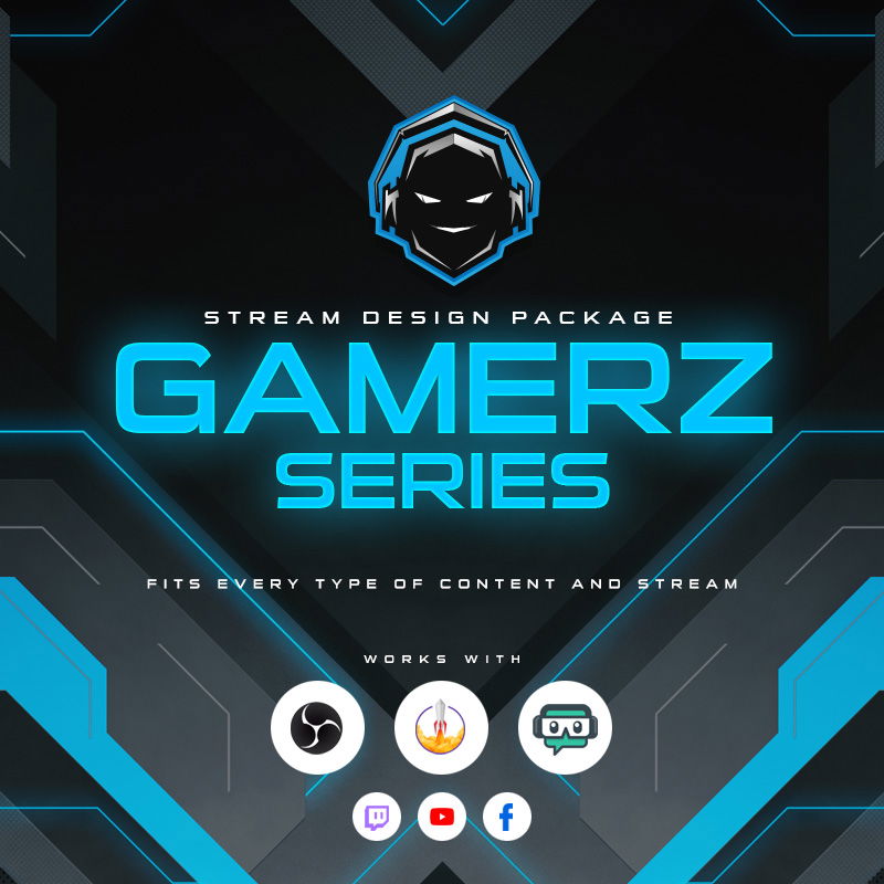 Gamerz Stream Overlay Package for Just Chatting