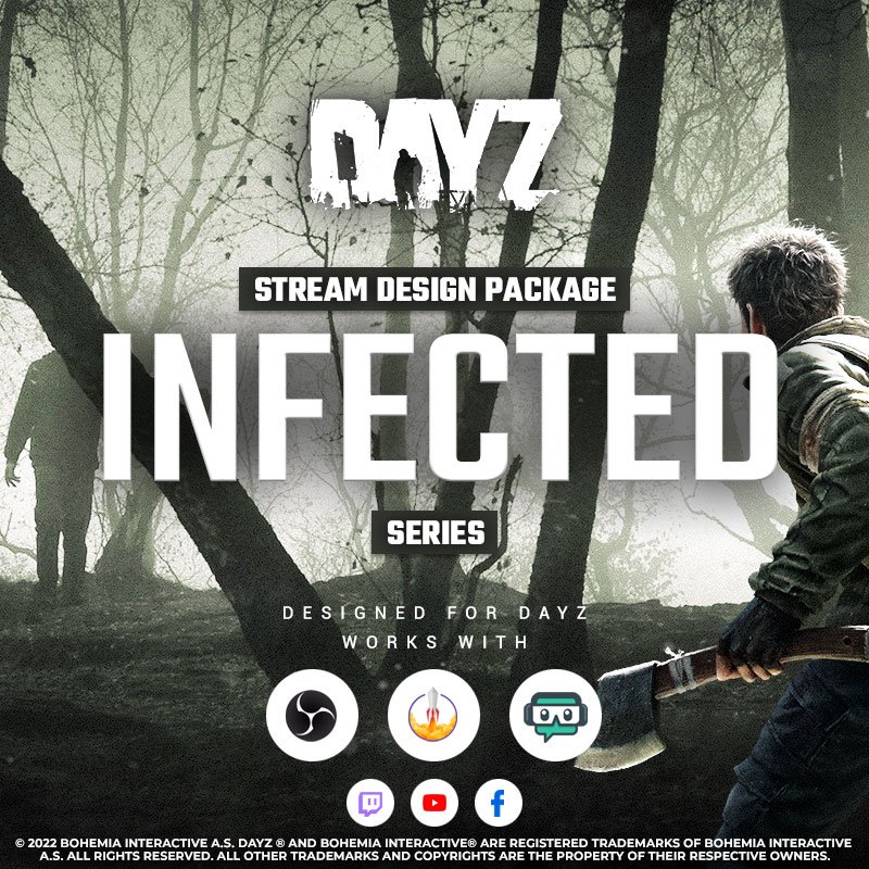 DAYZ Infected Stream Overlay Package for Events