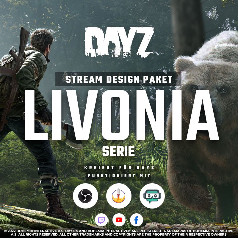 DAYZ Livonia Stream Overlay Paket für Events