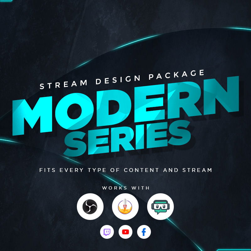 Modern Stream Overlay Package for IRL