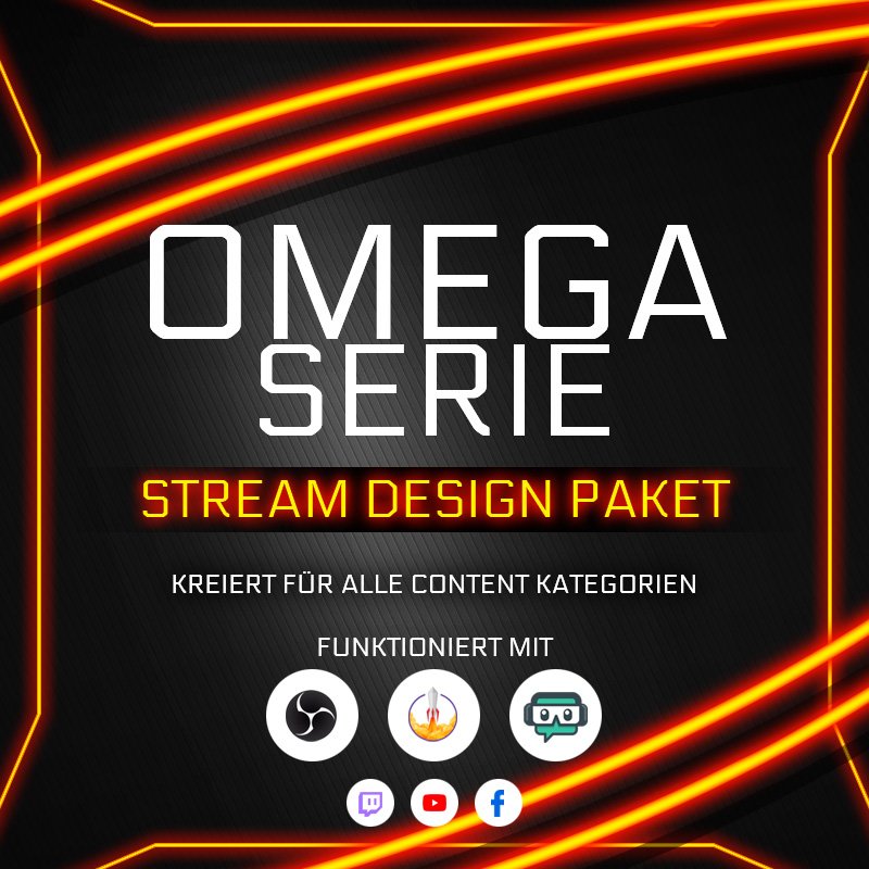 Omega Stream Overlay Paket für Spiele