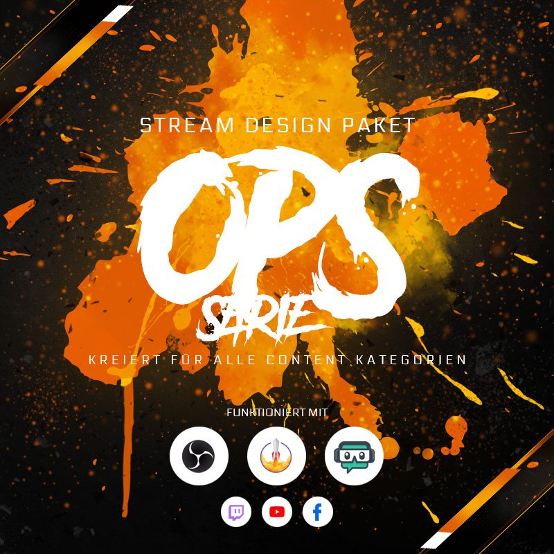 OPS Stream Overlay Paket für Spiele