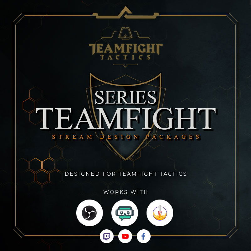 Teamfight Pacotes de sobreposições para Stream para LOL