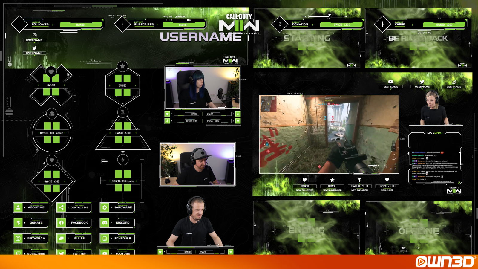 Call of Duty Stream Overlays for Twitch & More! - OWN3D