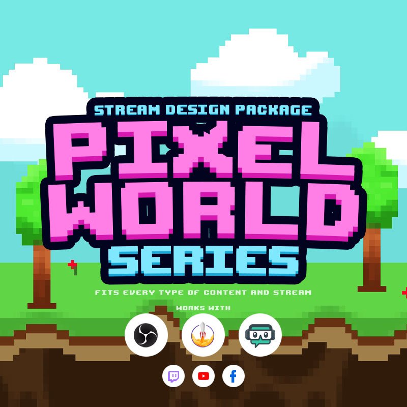 PixelWorld Stream Overlay Package for Events