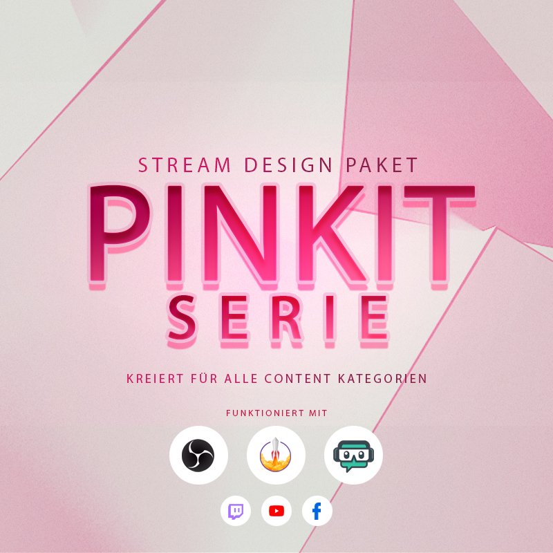 Pinkit Stream Overlay Paket für Events